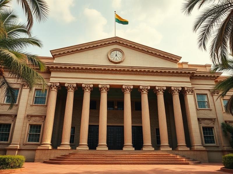 African parliament building representing policy and government engagement